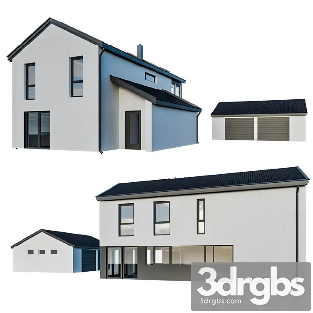 Building House 004 3D Model Download Building House 004 3D Model Download
