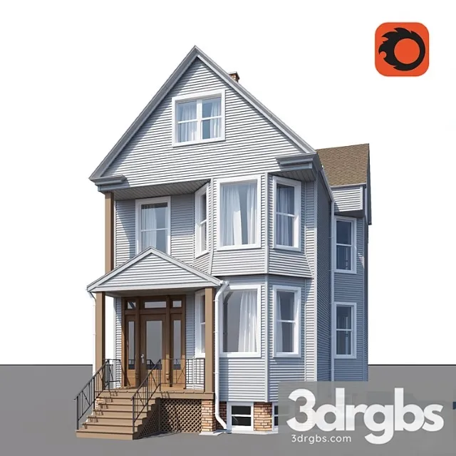 Building House 01 3D Model Download Building House 01 3D Model Download