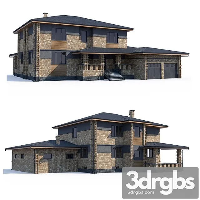 Building House v11 3D Model Download Building House v11 3D Model Download