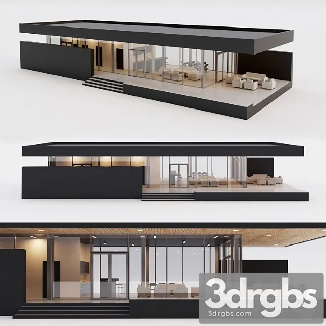 Building House Villa One 3D Model Download Building House Villa One 3D Model Download