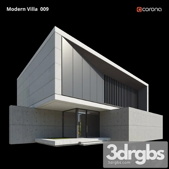 Building Modern Villa Design 009 G 2 3D Model Download Building Modern Villa Design 009 G 2 3D Model Download