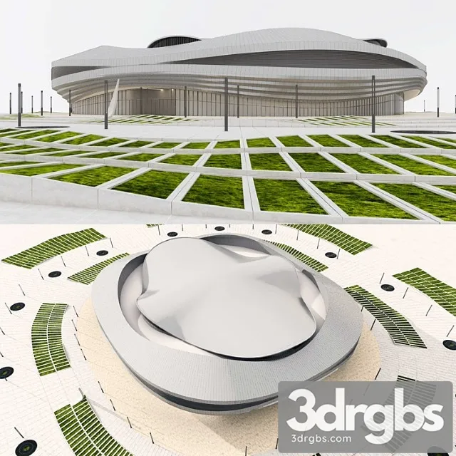 Building Sports Arena 3D Model Download Building Sports Arena 3D Model Download