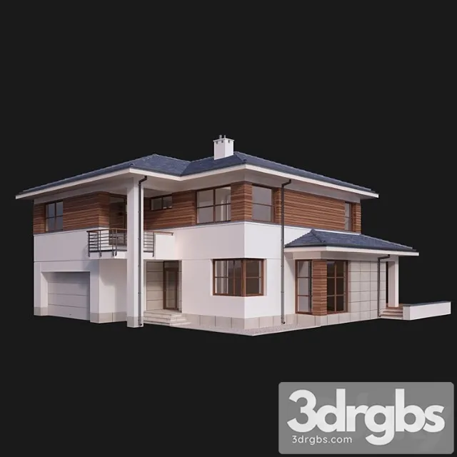 Building Villa House 3D Model Download
