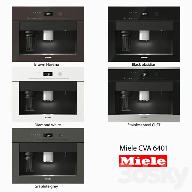Built-in coffee machine – CVA 6401 3D Model