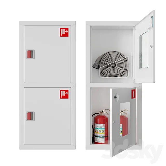 Built-in fire cabinets 3DModel