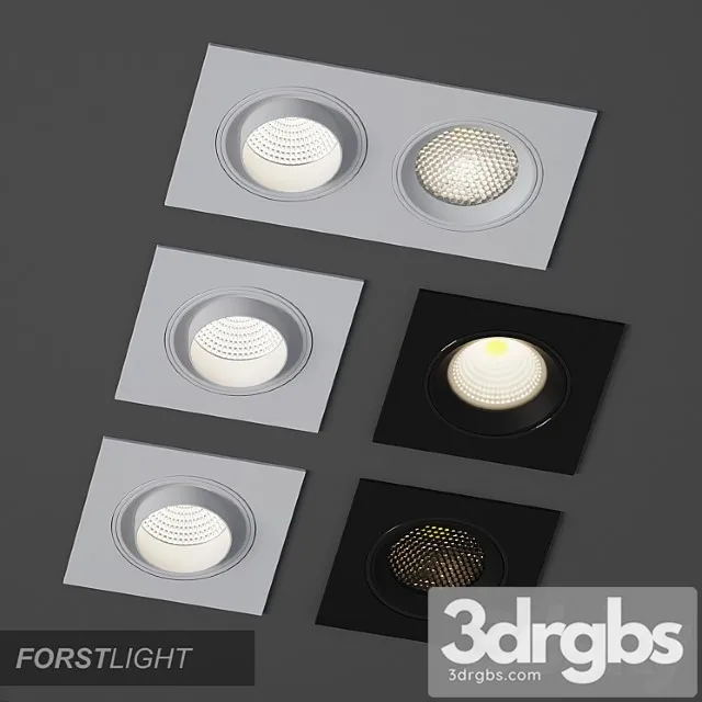 Built-in forstlight modular lamp 3D Model Download