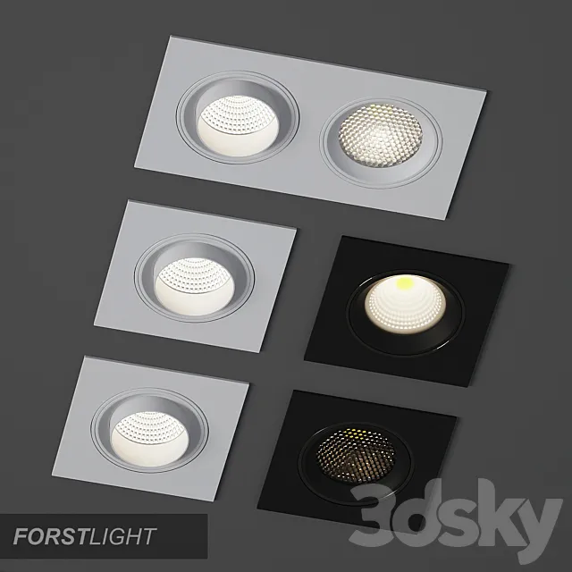 Built-in Forstlight MODULAR Lamp 3D Model
