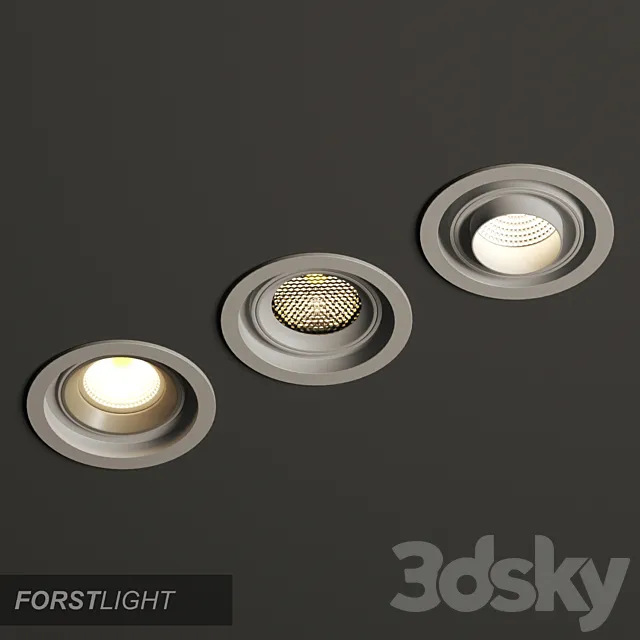 Built-in Forstlight Modular Round 3D Model