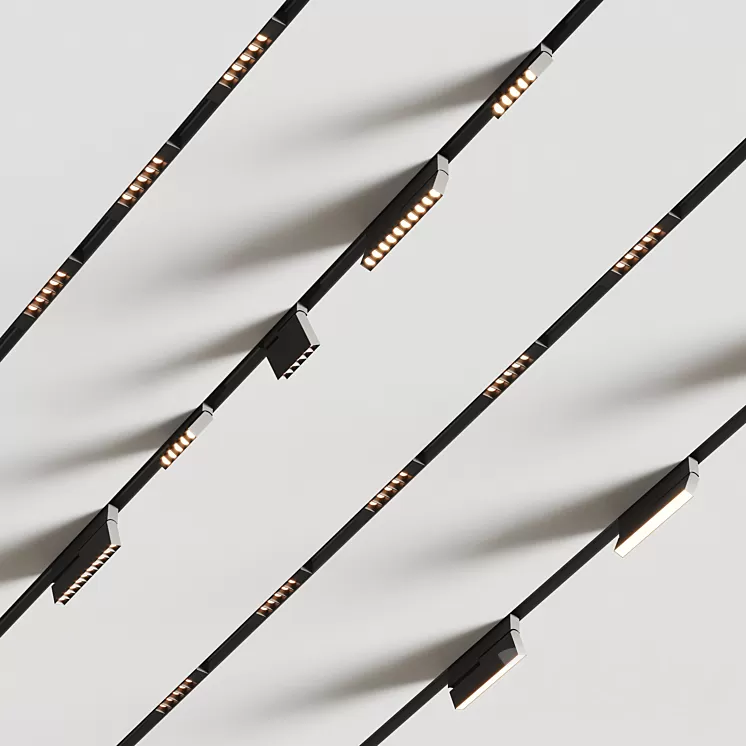 Built-in magnetic lamps UNIVERSE 2 3D Model