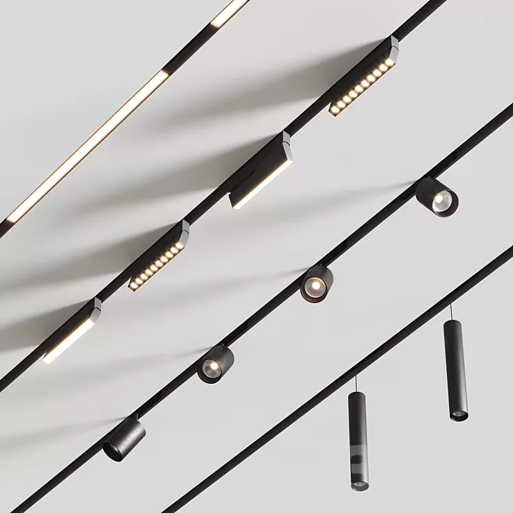 Built-in magnetic lamps UNIVERSE 3D Model