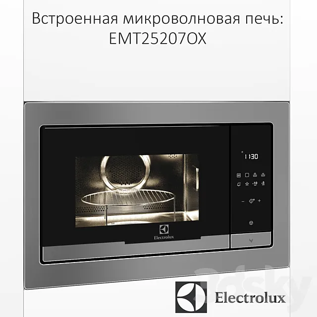 Built-in microwave Electrolux EMT25207OX 3DModel