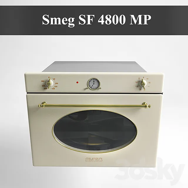 Built-in microwave oven microwave Smeg SF 4800 MP 3DModel