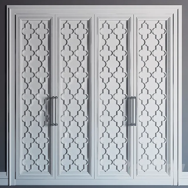 Built-in wardrobe 04 \ fitted wardrobe 04 3D Model