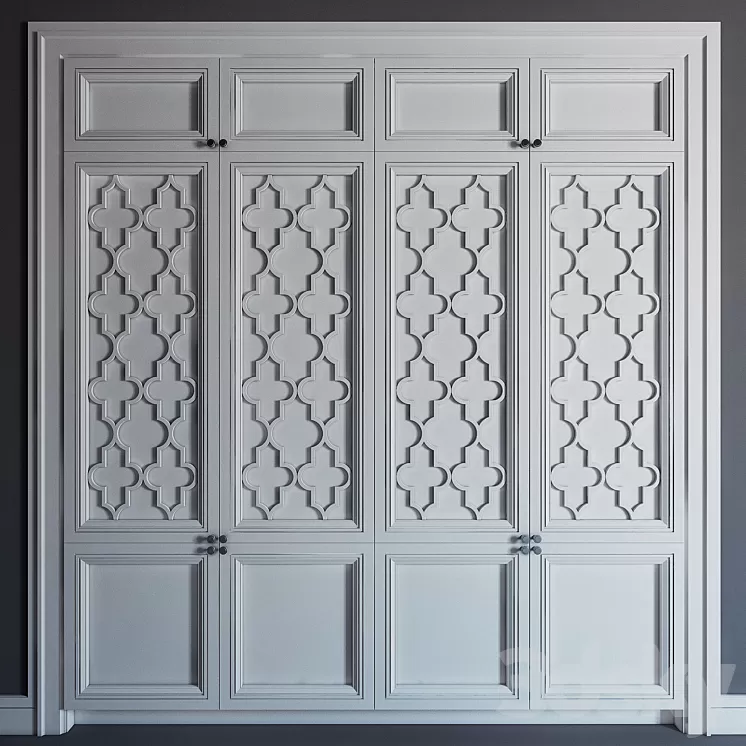 Built-in wardrobe 05 \ fitted wardrobe 05 3D Model Free Download