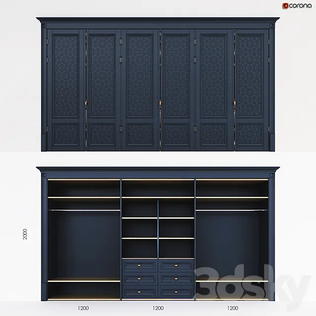Built-in wardrobe 3DModel Built-in wardrobe 3DModel
