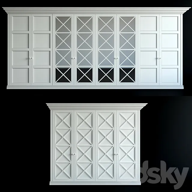 Built-in Wardrobe 3DModel Built-in Wardrobe 3DModel