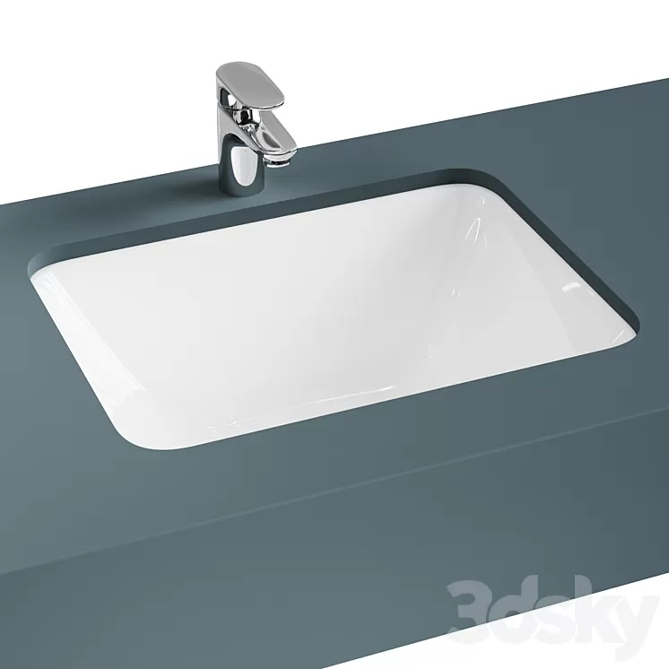 Built-in washbasin VitrA S20 5474B003-0618 3D Model Built-in washbasin VitrA S20 5474B003-0618 3D Model