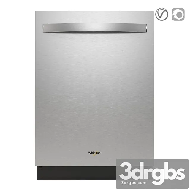 Built-in whirlpool wdt970sahz dishwasher 2 3D Model Download