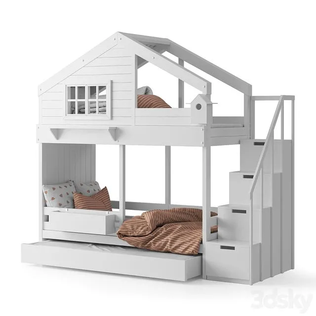 Bukwood bed-house Cozy Nest 3D Model Bukwood bed-house Cozy Nest 3D Model