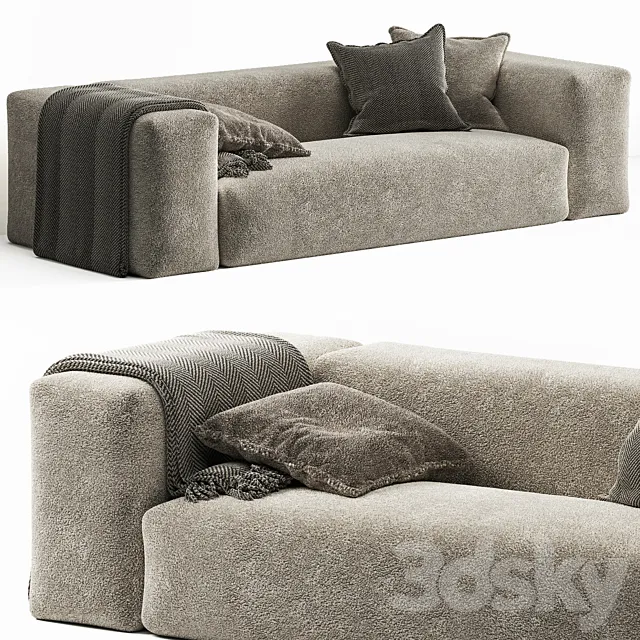 Bulky Sherling Sofa by Layered 3DModel Bulky Sherling Sofa by Layered 3DModel