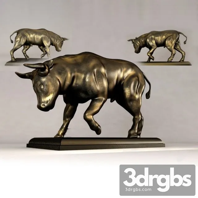 Bull Statue 3D Model Download