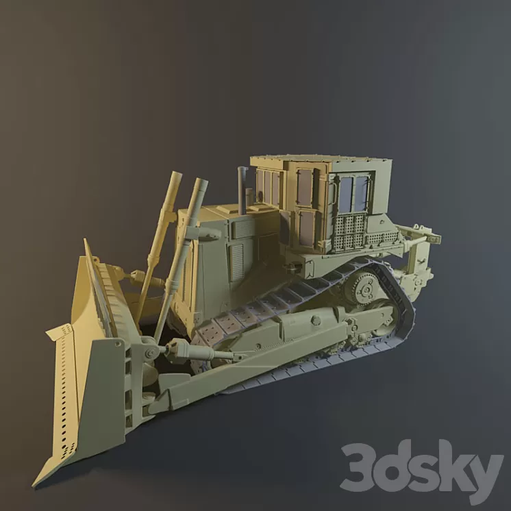 bulldozer caterpillar 3D Model
