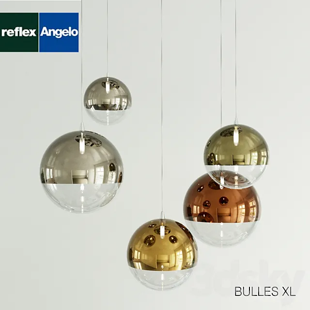 BULLES XL lamp by Reflex Angelo 3DModel BULLES XL lamp by Reflex Angelo 3DModel