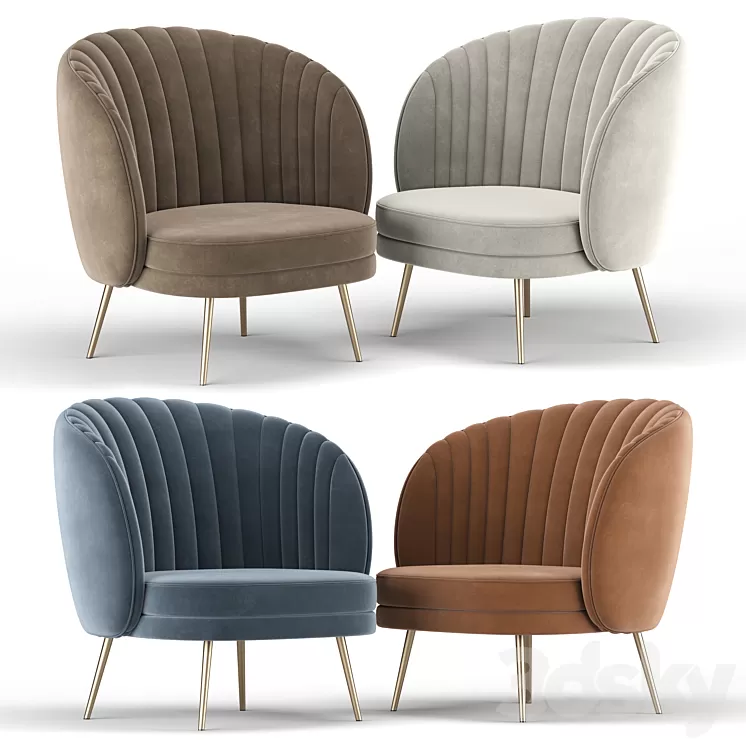 Bulter Barrel Chair 3D Model Bulter Barrel Chair 3D Model