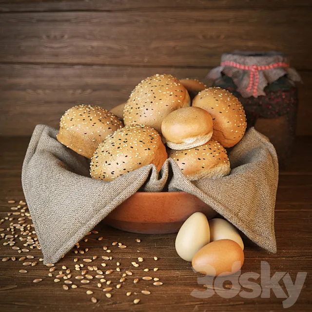 Bun (Rolls) 3DModel Bun (Rolls) 3DModel