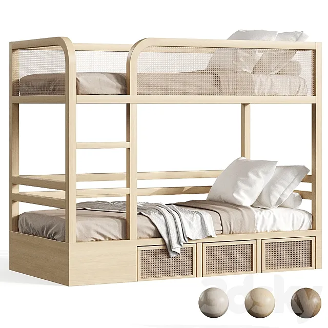 Bunk bed 3D Model Bunk bed 3D Model