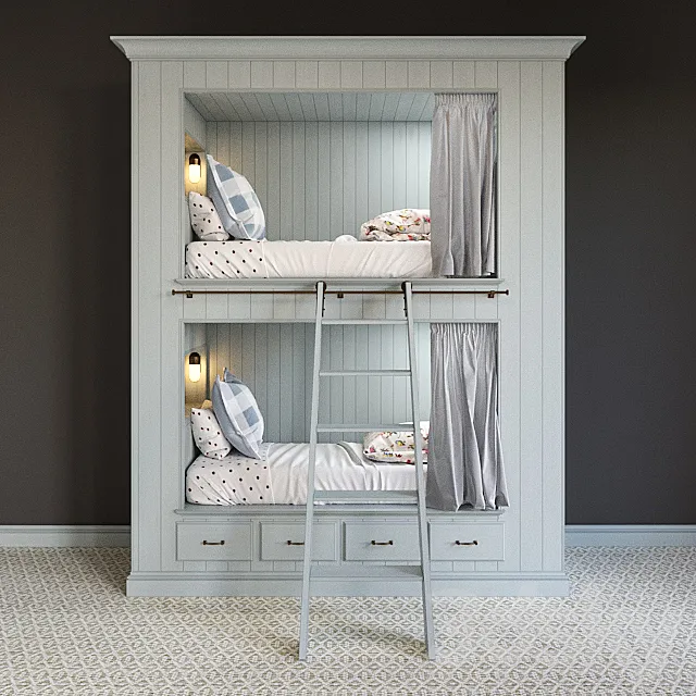 Bunk bed 3D Model Bunk bed 3D Model