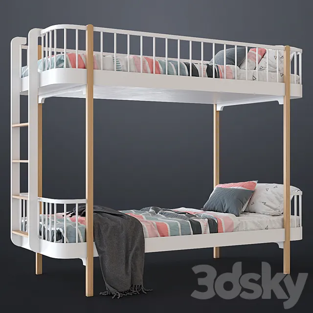 Bunk bed by Oliver furniture 3D Model Bunk bed by Oliver furniture 3D Model