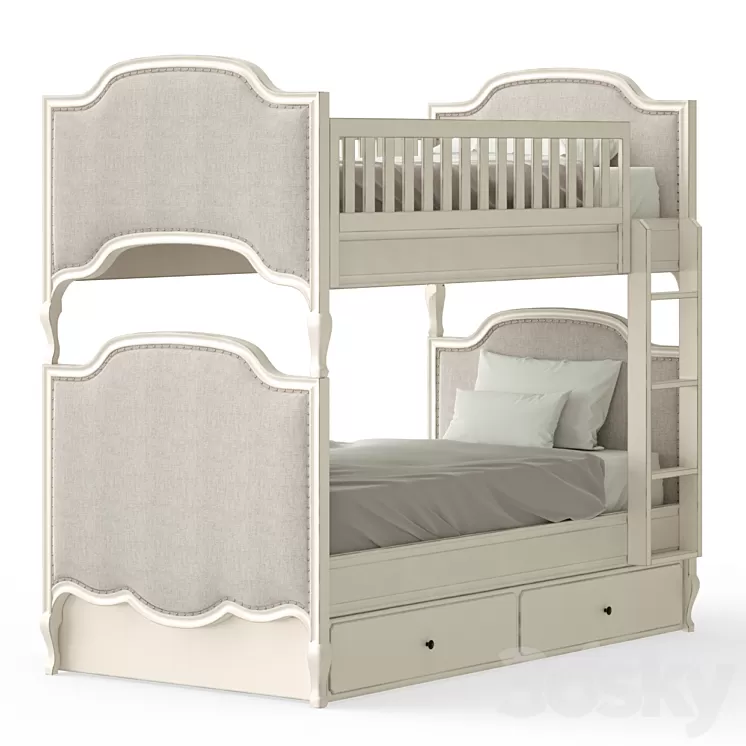 Bunk bed in the nursery 3D Model