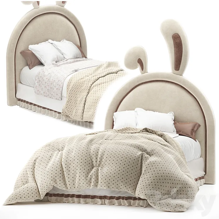 Bunny bed 3D Model Free Download Bunny bed 3D Model Free Download