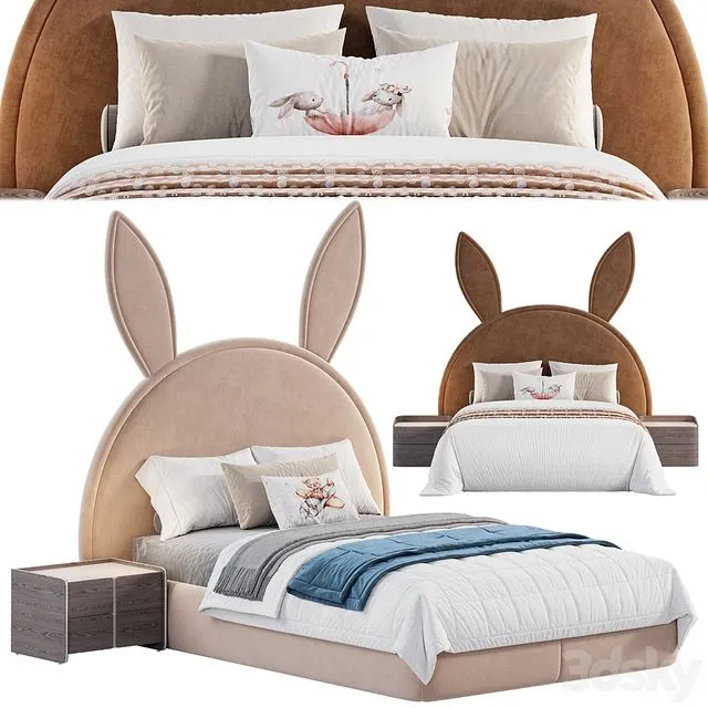 Bunny bed By SKhome 3D Model Bunny bed By SKhome 3D Model