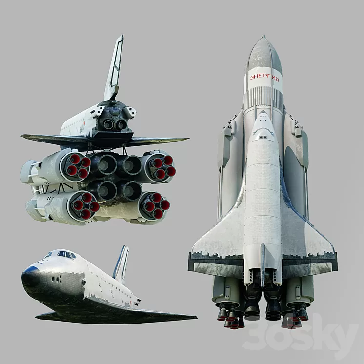 Buran and Energy 3D Model