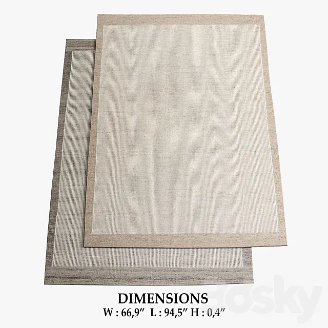 Burano Rugs_175 3D Model Burano Rugs_175 3D Model