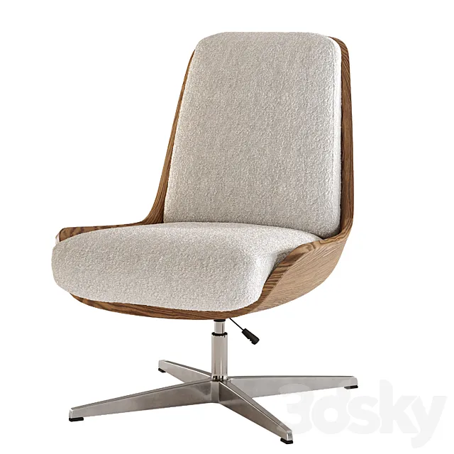 Burbank Desk Chair 3D Model Burbank Desk Chair 3D Model