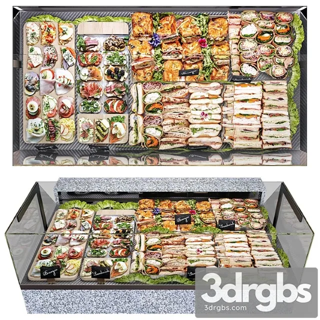 Burger bar 3D Model Download