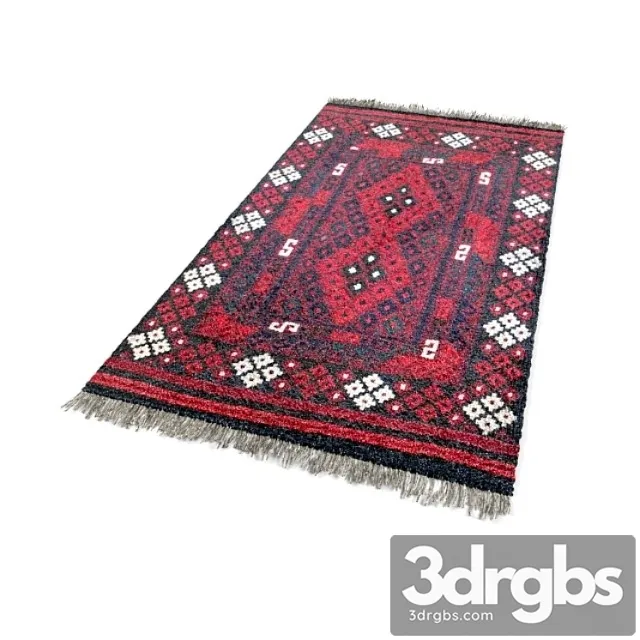 Burgundy kilim with rhombus 3D Model Download Burgundy kilim with rhombus 3D Model Download