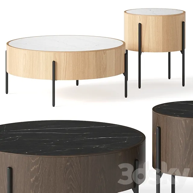 Burke Decor Jase Coffee Tables 3D Model Burke Decor Jase Coffee Tables 3D Model