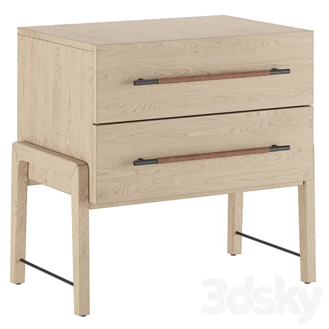 Burke Decor Rosedale Nightstand 3D Model