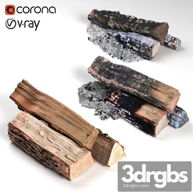 Burned woods 3D Model Download