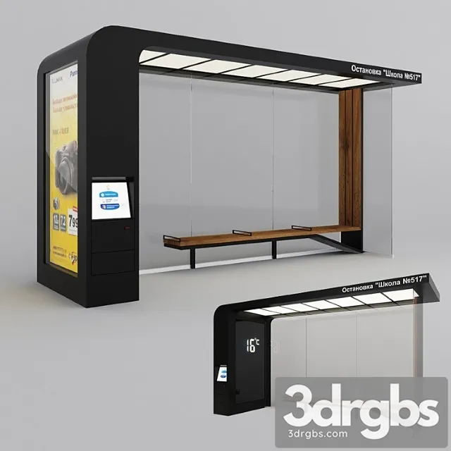 Bus Stop 23 3D Model Download