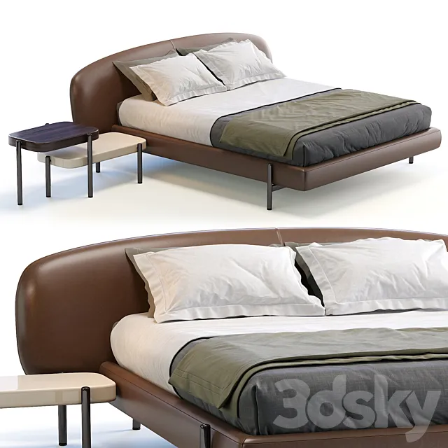 Busneli Bed ERMIONE 3DModel Busneli Bed ERMIONE 3DModel