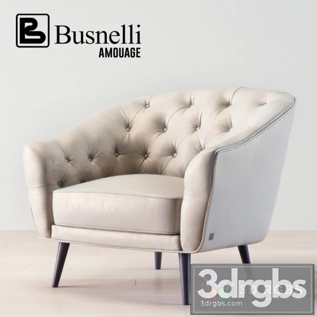 Busnelli Amouage Armchair 3D Model Download Busnelli Amouage Armchair 3D Model Download