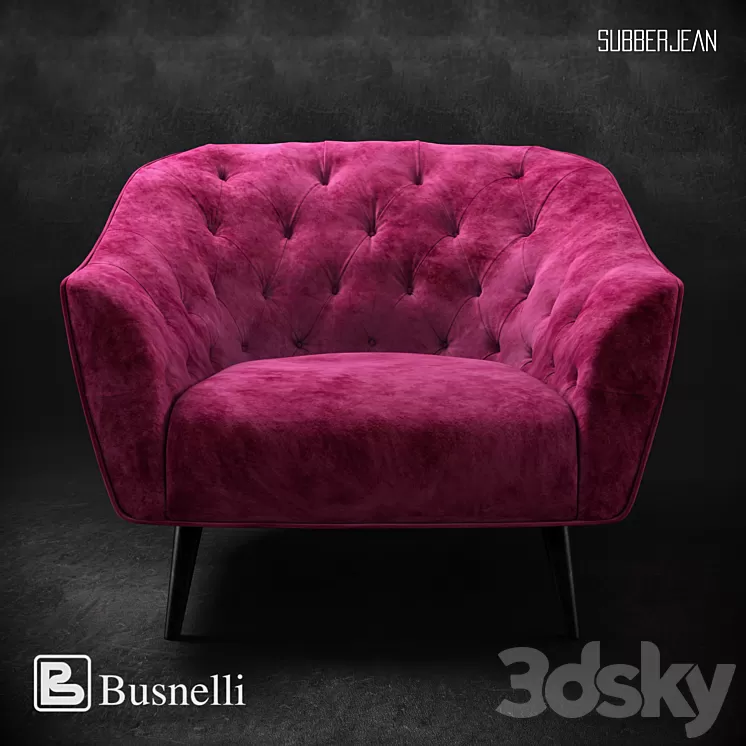 Busnelli Amouage SL Armchair 3D Model Busnelli Amouage SL Armchair 3D Model