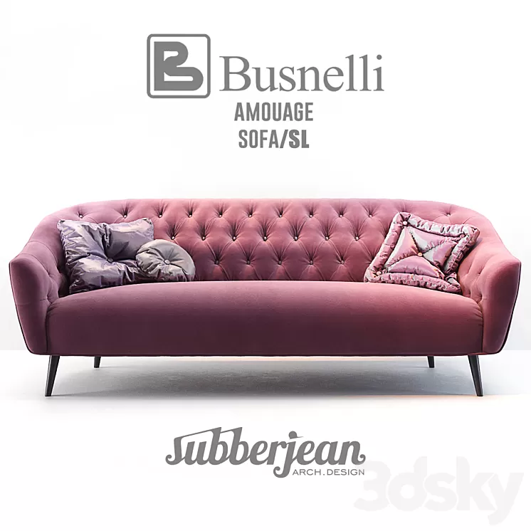 Busnelli Amouage Sofa SL 3D Model
