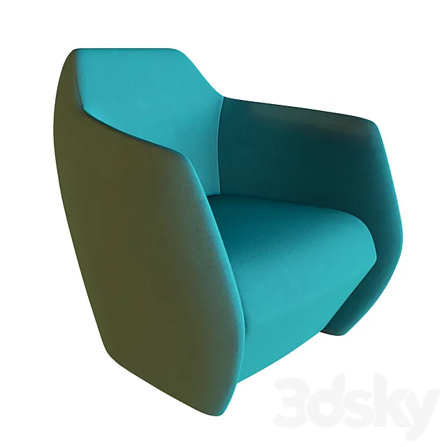 Busnelli armchair vendeome 3D Model