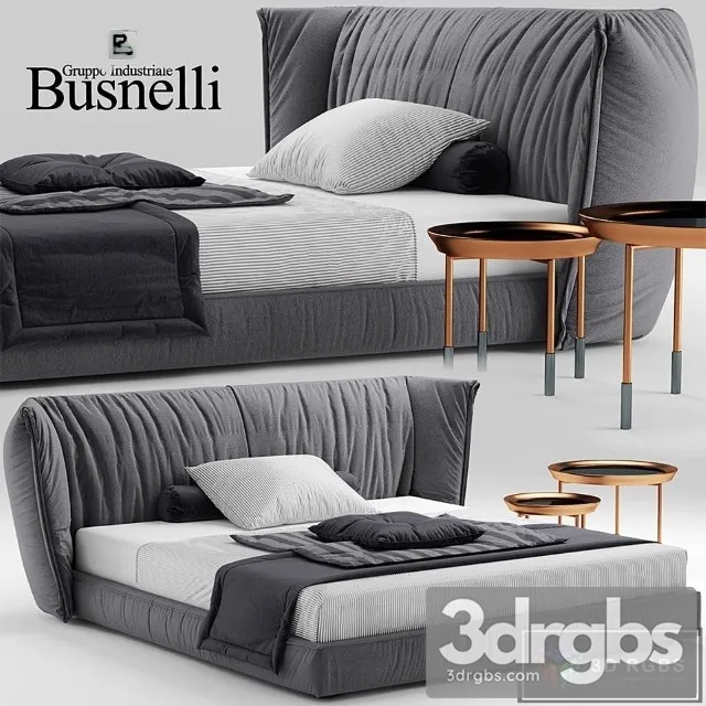 Busnelli Bed 3D Model Download